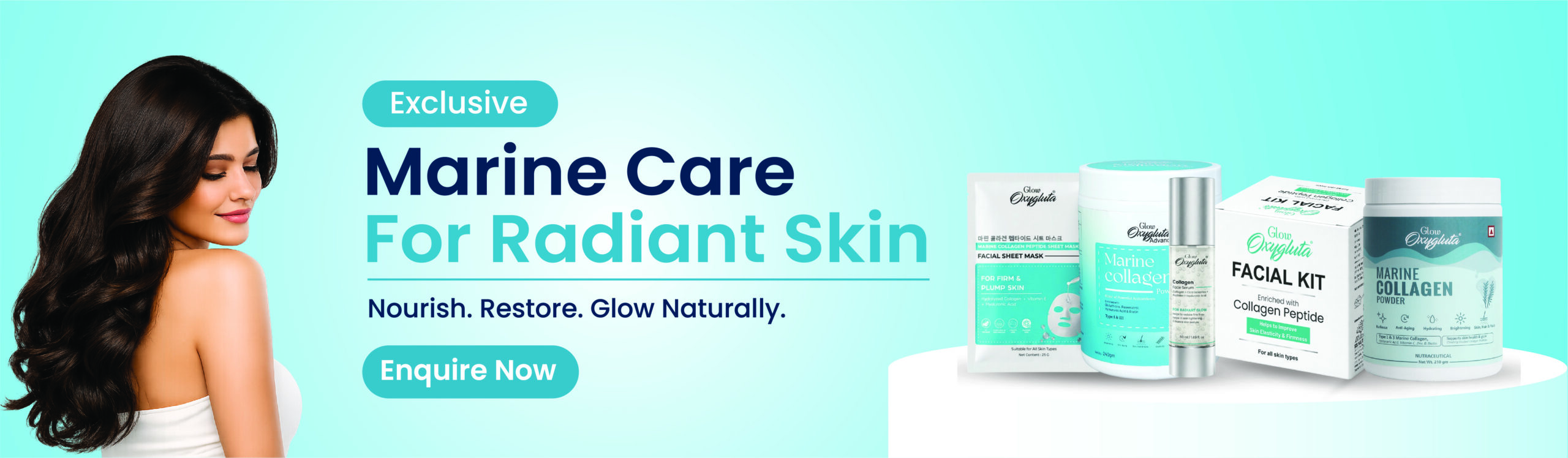 Glow Oxygluta Complete Collagen Range - Best Collagen Products for your skincare