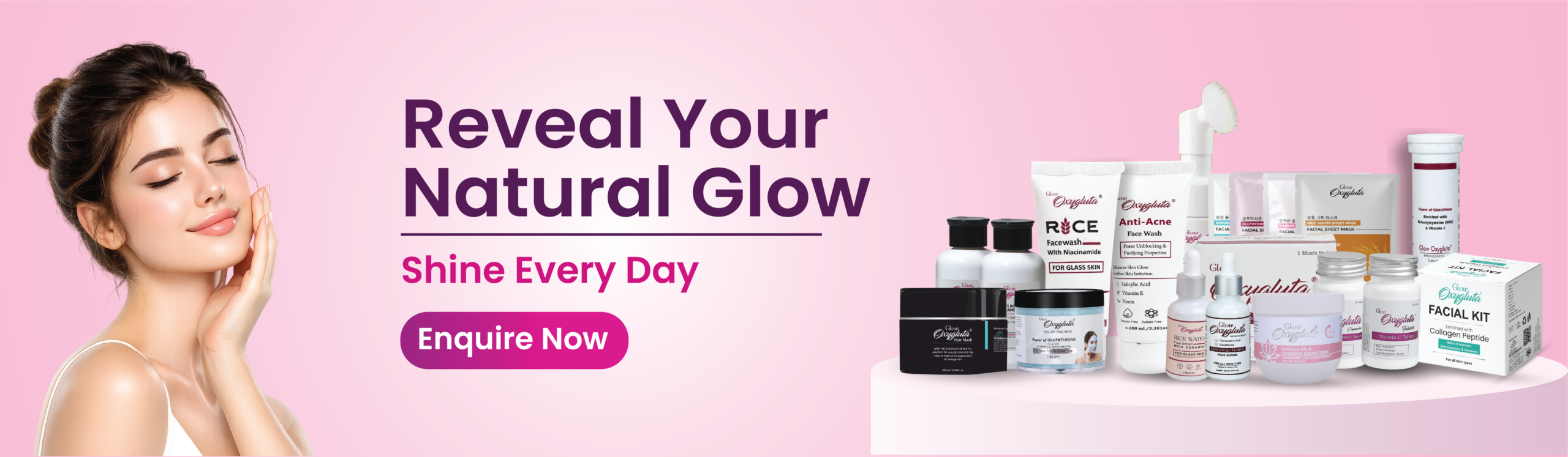 Glow Oxygluta Skincare Range for your skin brightness Best derma company in india
